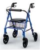 Comfort Glide Rollator, Blue